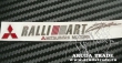 металлизированная наклейка RALLI ART (красная) с логотипом