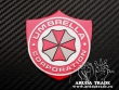 Шильдик Umbrella Corporation (красный)